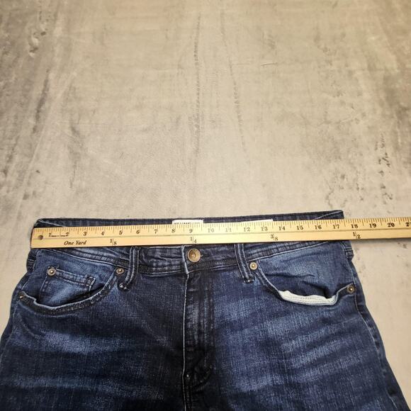 William Rast Jeans Mens 34x30 Blue Dean Slim Straight Stretch Denim Dark Wash - Picture 8 of 10